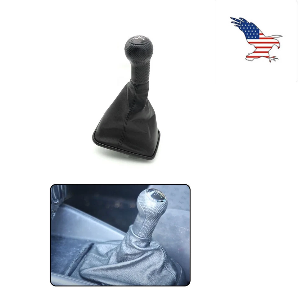 Ajuste 99-04 Volkswagen Jetta Bora MK4 palanca de cambios palanca de cambios negro 5 velocidades Foto 1 de 4