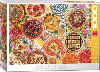 Pie Party 1000 Piece Jigsaw Puzzle Eurographics New - Image 1 of 3