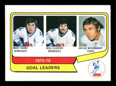 1976-77 OPC O PEE CHEE WHA #1 Real Cloutier Vaclav Nedomansky Marc Tardif  NM - Image 1 of 2