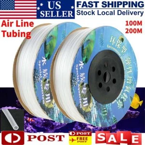 Aquarium Air Line Hose Tube Standard 4mm Silicone Fish Tank Airline Pump US - Picture 1 of 17