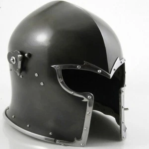 Medieval Knight Templar Helmet Crusader Costume Armor Helmet Collectible Gift - Picture 1 of 2