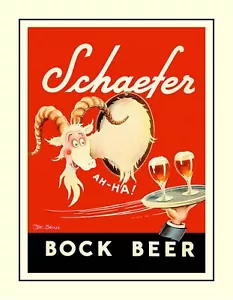 Rare Schaefer Beer Poster : Dr. Seuss : Archival Quality Art Print - Picture 1 of 1