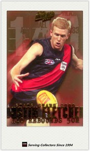 2001 ESP AFL Heroes Card Series "Stats Stars 2000" Card SS8 Dustin Fletcher