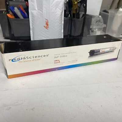 Cartucho de tinta de tóner negro MediaSciences DELL 5100CN nuevo caja sellada Foto 1 de 3