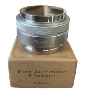 CREMA Stainless Steel 51mm Coffee Distributor/Tamper Silver - Picture 1 of 4