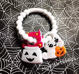 Sweet Little Ghost Baby Silicone Teether Halloween Girl BPA Free Spooky - Picture 1 of 1