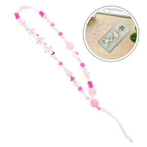 2 Pcs Nachahmung Perlen Handy Lanyard Handy-Aufhängegurte Telefonhalter - Zdjęcie 1 z 12