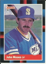 1988 DONRUSS Baseball Card #440 John Moses MARINERS (MJ440-1)