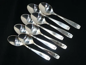 SOLA A/A Stainless Steel Demitasse Spoon Set of 8. 4 3/8" Long - Picture 1 of 1