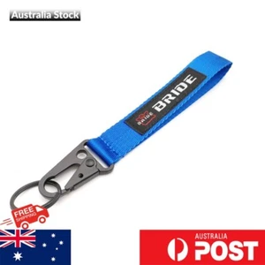 BRIDE BLUE Monster JDM Keyring Lanyard Strap Racing Car Motorcycle Keychain Gift - Picture 1 of 11