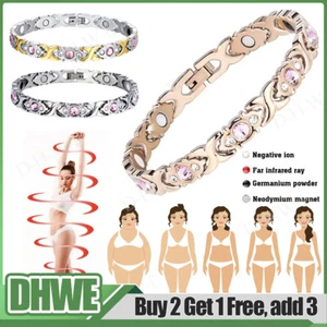 Women Magnetic Bracelet Therapy Weight Loss Arthritis Health Pain Relief - Picture 1 of 19