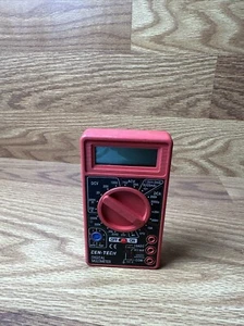 Cen-Tech 7 Function Digital Multimeter 98025 Battery & Voltage Tester Red/ Black - Picture 1 of 6