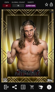 Topps WWE Slam 2020 Matt Riddle Timeless Gold SR Digital - Picture 1 of 2