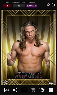 Topps WWE Slam 2020 Matt Riddle Timeless Gold SR Digital - Image 1 of 2