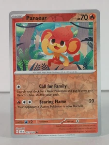 Pansear - Stellar Crown - 021/142 - Pokemon TCG - Reverse Holo - Y - Picture 1 of 5