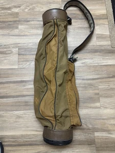 Sunday Golf Bag Canvas Leather Golf Club Carry Bag - Picture 1 of 13