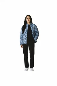 Vera Bradley Garden gefütterte Wendejacke blau türkis Gr. XXL Taschen beidseitig - Bild 1 von 19