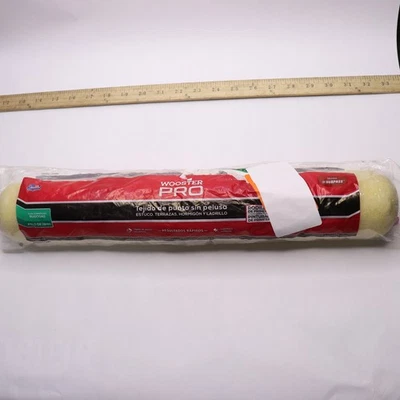 Wooster Pro Shed-Resistant Knit High-Density Fabric Roller Cover 18" x 3/4" - Imagem 1 de 4