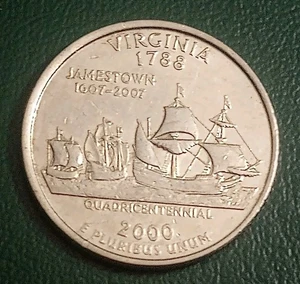 ERROR COIN QUARTER BROADSTRUCK MISSTRUCK #1381 - Picture 1 of 4