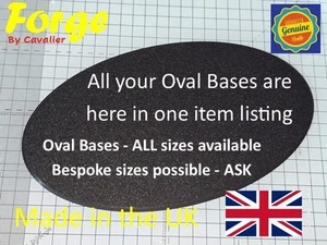 Basi ovali Plain Wargames Warhammer Wargaming AOS PLA plastica - Foto 1 di 9