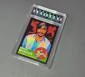 Tupac Shakur Trading Card Custom Slab 2PAC Thug Life Rap Music Karte Hip Hop LA - Bild 1 von 3