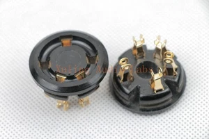 10pc gold plated bakelite 5pin tube socket for FU7 807 tube - Picture 1 of 3