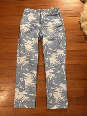 Pantalones chinos/caqui hawaianos blancos y azules claros Vineyard Vines para niños (talla 12) Foto 1 de 3