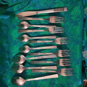 Vintage Stanley Roberts Rogers Casa Vista Stainless - 13 Pieces - Picture 1 of 2