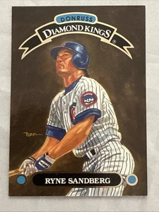 Ryne Sandberg 1992 Donruss Diamond Kings Insert Card #DK-2 HOF Chicago Cubs MINT - Picture 1 of 16