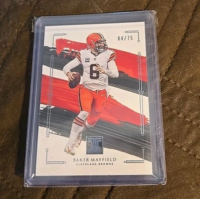 2021 Impeccable Baker Mayfield parallel 4/75 BROWNS  - Image 1 of 2