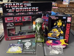 Transformers G1 Retro Reissue Lot Of 4 Walmart Optimus Prime, Quintesson Hot Rod - Picture 1 of 1