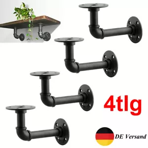 4x Regalhalter Regalwinkel Rohr Regalhalterung Regalsystem Regalträger Wand DIY - Bild 1 von 12