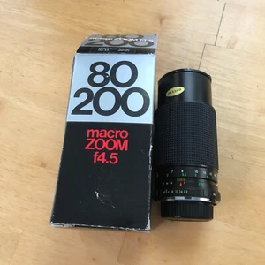 Minolta MD Mount 80-200mm f4.5 Macro Zoom Lens Rexa 280Z SLR Camera - Picture 1 of 13