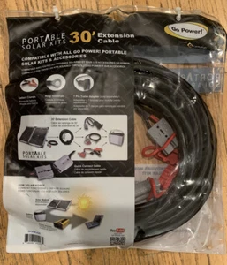Go Power 70356 Extension Cable for Portable Solar Kit 30' - Picture 1 of 10