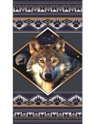 Nuevo 30x60' Wolves Southwest Baño Playa Piscina Algodón Toalla Regalo Lobo Foto 1 de 4
