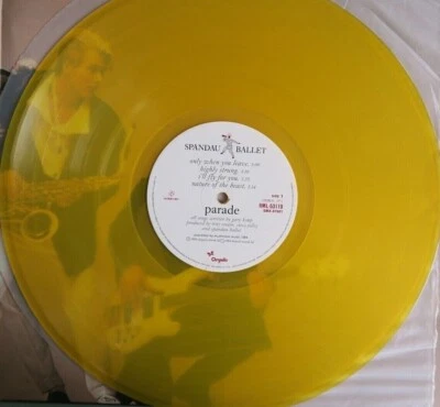 MINT Spandau Ballet Parade YELLOW VINYL 12'' Lp w poster Australia pressing 1984 - Image 1 of 4