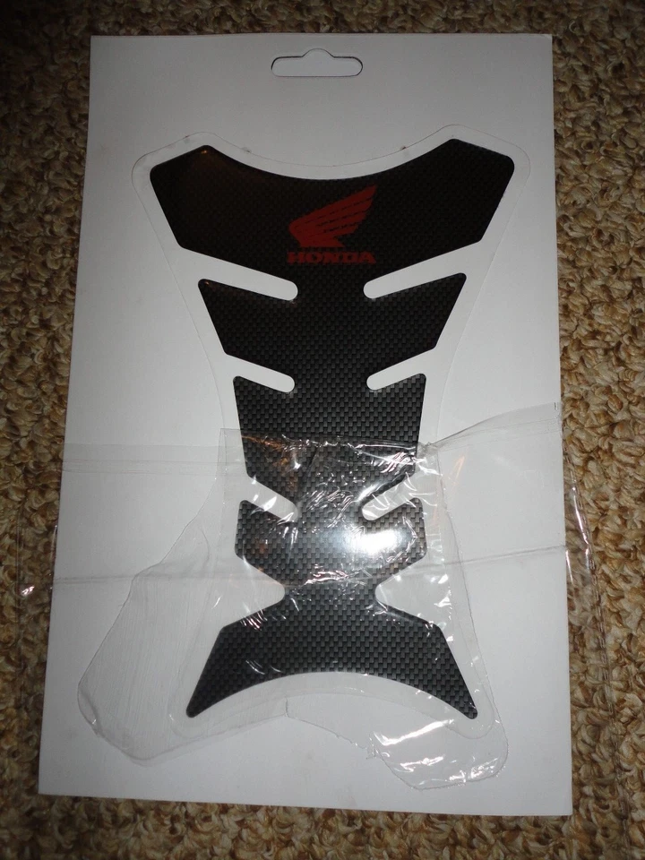3D Gel Fuel/Gas Tank Pad Protector Decal/Sticker Carbon Look  Fits Honda VFR CB - Image 1 of 1