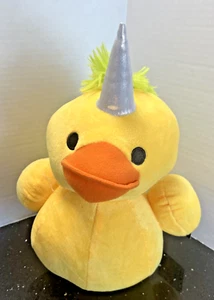 Fun Express Peluche Unicornio Amarillo Pato Verde Mohawk Cabello 10" - Imagen 1 de 5