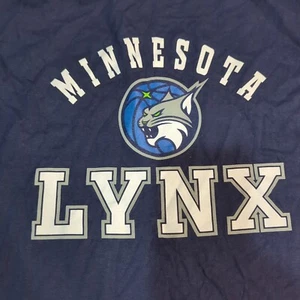 WNBA Minnesota Lynx Men's MED BLUE/Grey Crew Neck T-Shirt 100% Cotton Official - Picture 1 of 7