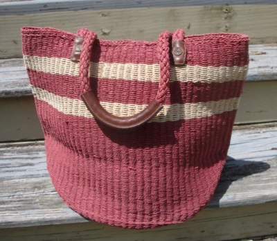 BOLSO GAP MARKET BAG Bolso Grande Playa Tejido de Papel Boho Hobo Hippie Playa Shopper Cartera Foto 1 de 4