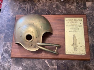 1968 Coca-Cola COKE GOLDEN HELMET 20"Award Plaque Chicago Football Murney Lazier - Picture 1 of 10