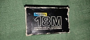 Boxed Vintage Nissin 18M Electronic Flashgun, Flash for 35mm Film SLR - Picture 1 of 5
