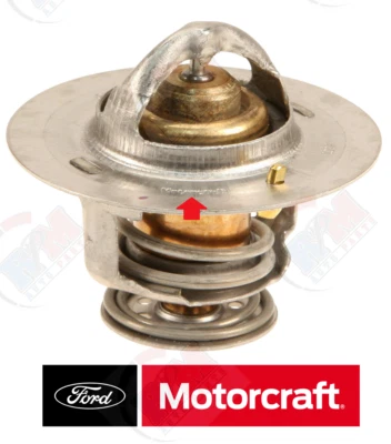 MOTORCRAFT Coolant Thermostat + Gasket 1997-2010 for Ford F-150 5.4L 4.6L V8 - Image 1 of 2