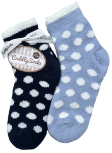 TAUBERT 232159-588 KUSCHELSOCKEN dick DAISY 2 Paar hellblau navy - Picture 1 of 1