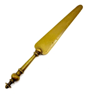 Rare Georgian Solid Brass Letter Opener, 19th Century French Antique - Picture 1 of 5