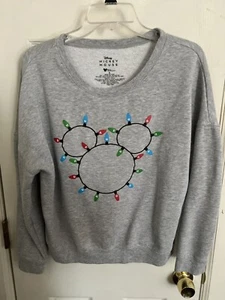 Vintage Disney Mickey Mouse Crewneck Sweatshirt Mens Size Large Gray - Bild 1 von 3
