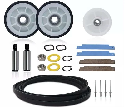 Kit de reparación de polea de correa de rodillo secadora Maytag MDE9316AYW MDE3000AYW MDE9206AYW Foto 1 de 4