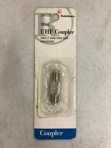 Radio Shack 278-172C Mini-UHF Coupler Joins 2 male mini UHF connectors  - Picture 1 of 2