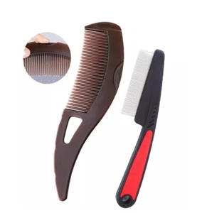 Dandruff Comb Stainless Steel Fine Tooth Comb Scalp Psoriasis Comb Dandruff Remo - Picture 1 of 7