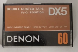 DENON DX5 60 1978 TIPO III 3 FECR musicassette vergini cassette tape vintage - Foto 1 di 3